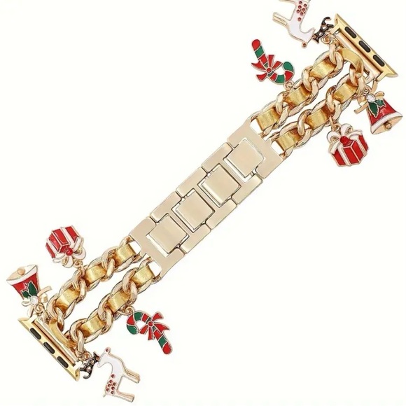 🌼 Christmas Watchband with Charms compatible with Apple Watch - Picture 6 of 8